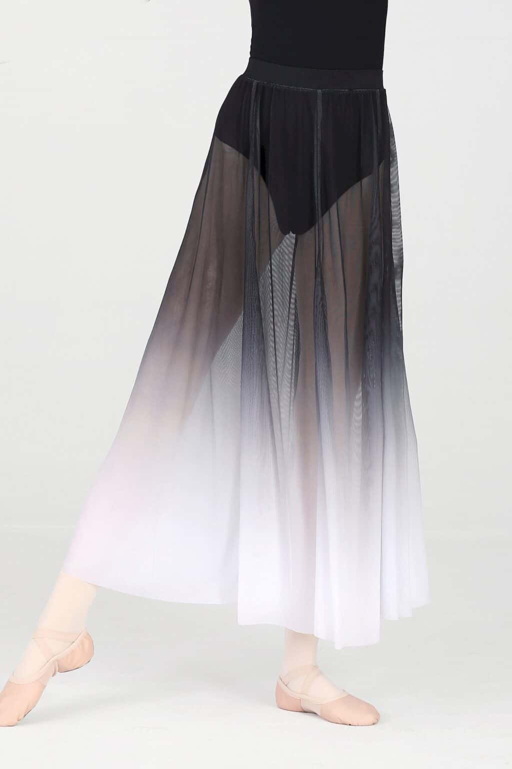 SS030 Iris Black & White Lyrical Skirt