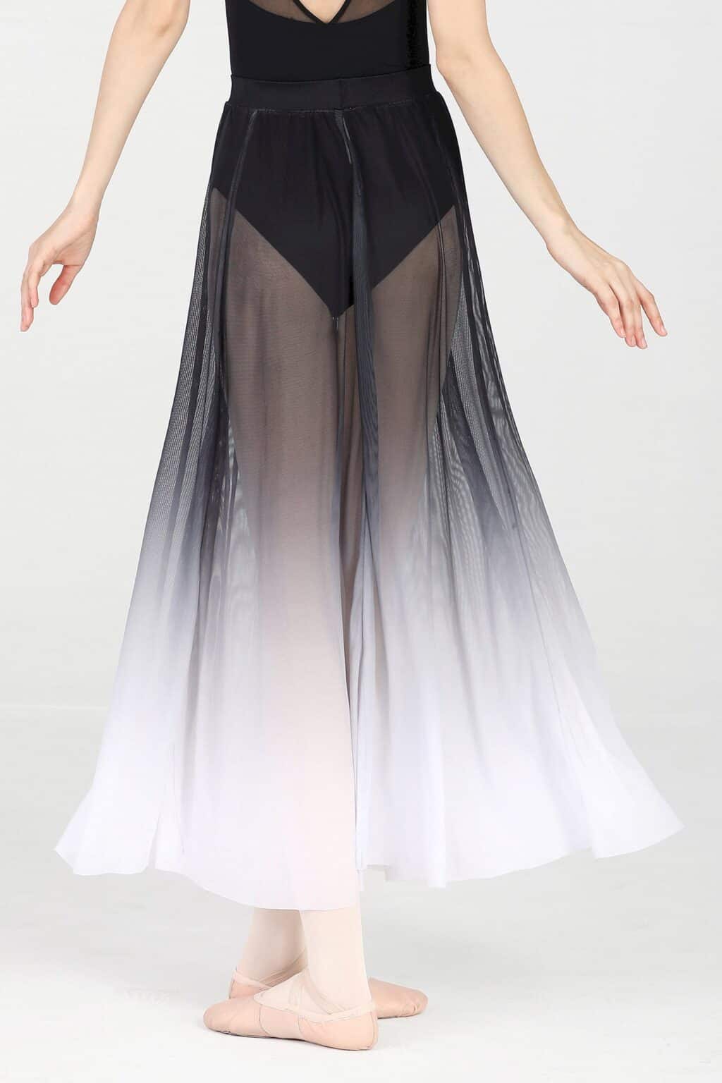 SS030 Iris Black & White Lyrical Skirt