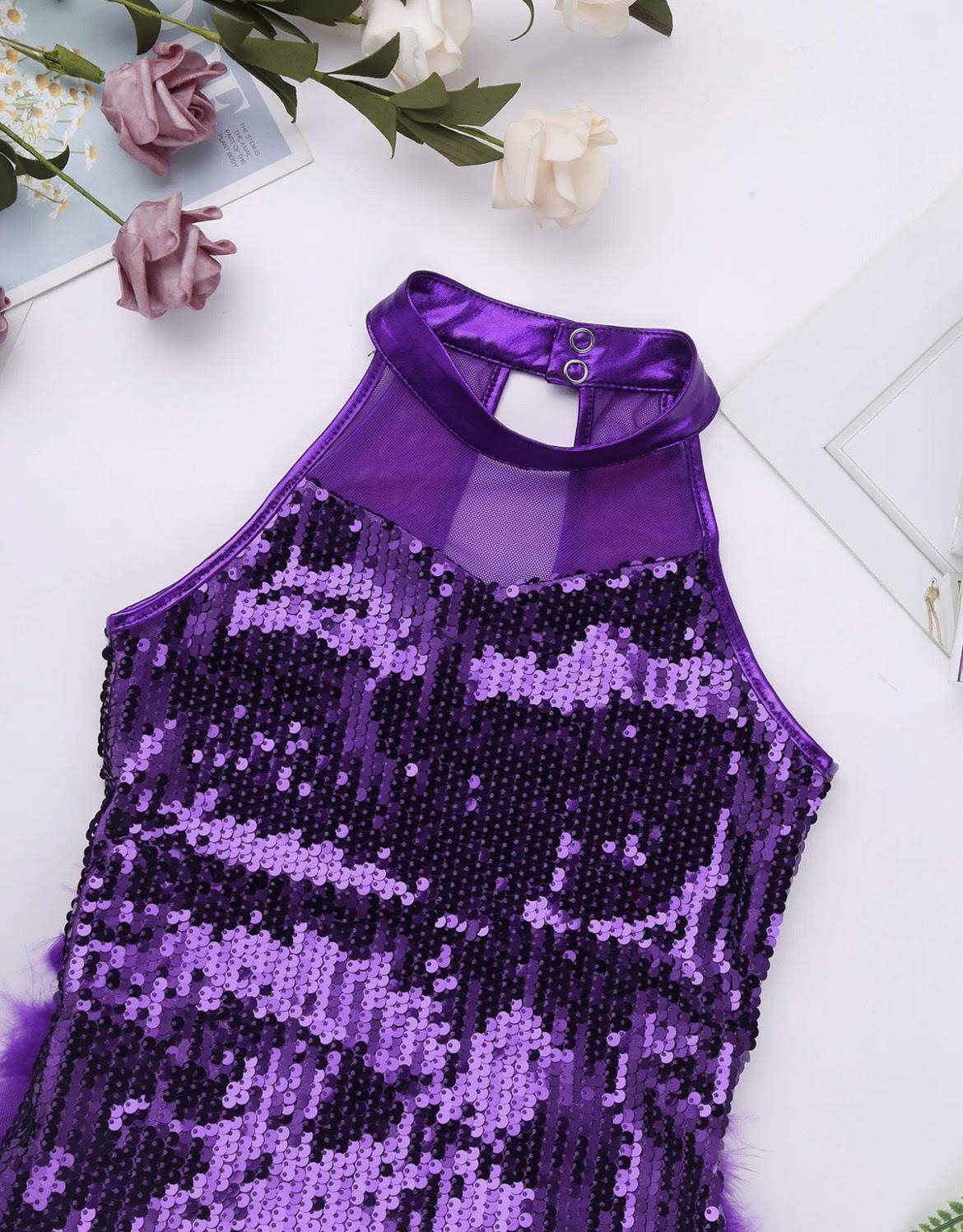 SS031 Purple dance costume