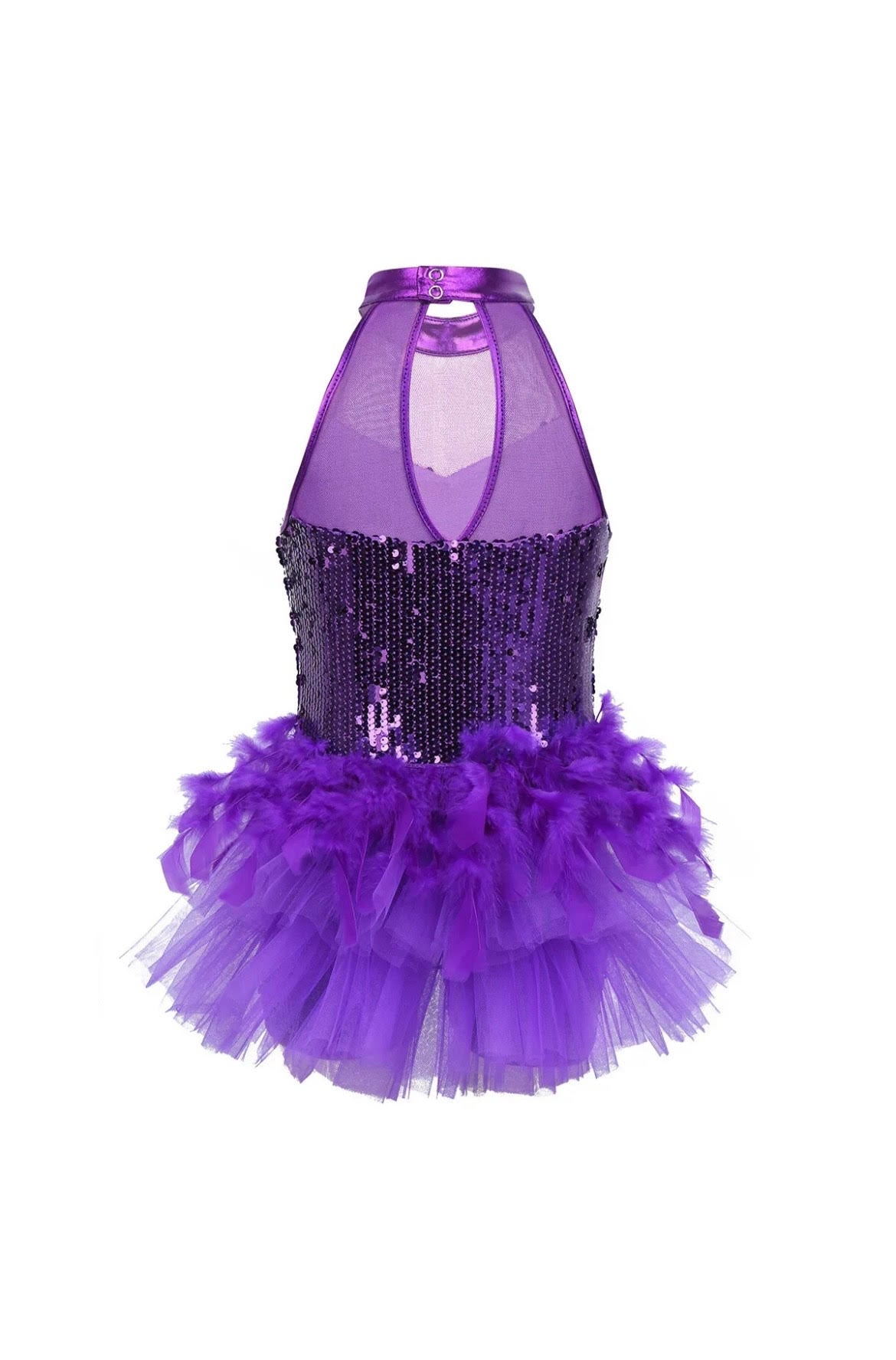 SS031 Purple dance costume