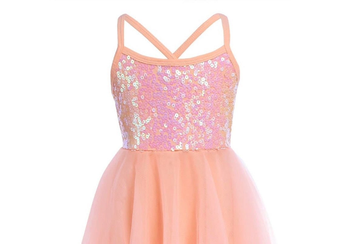 SS032 Orange ballet dress