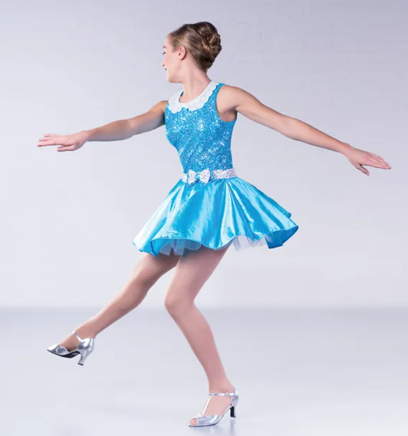SS040 1st Position Sequin Collar Glitz Costume